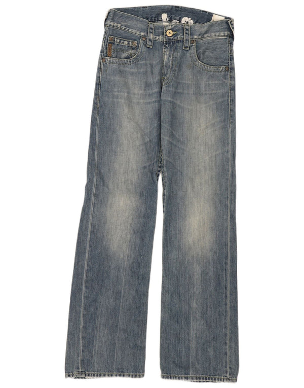Armani Womens Wide Leg Jeans W29 L32 Blue Cotton