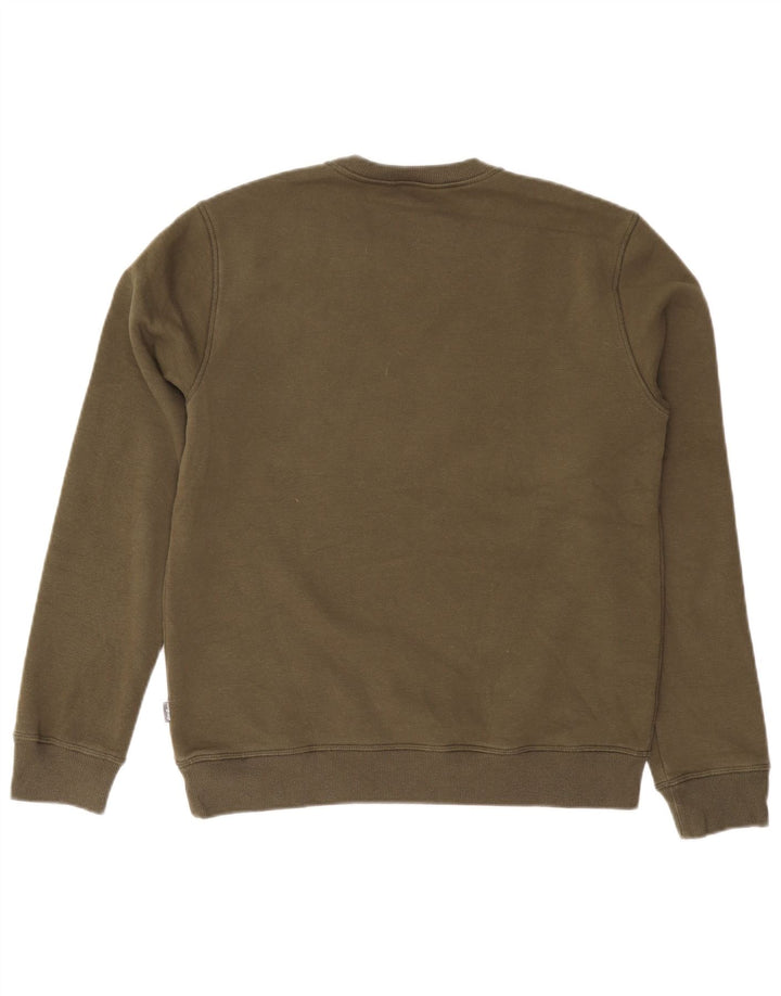 Eddie Bauer Herre Sweatshirt Jumper Medium Khaki Bomuld
