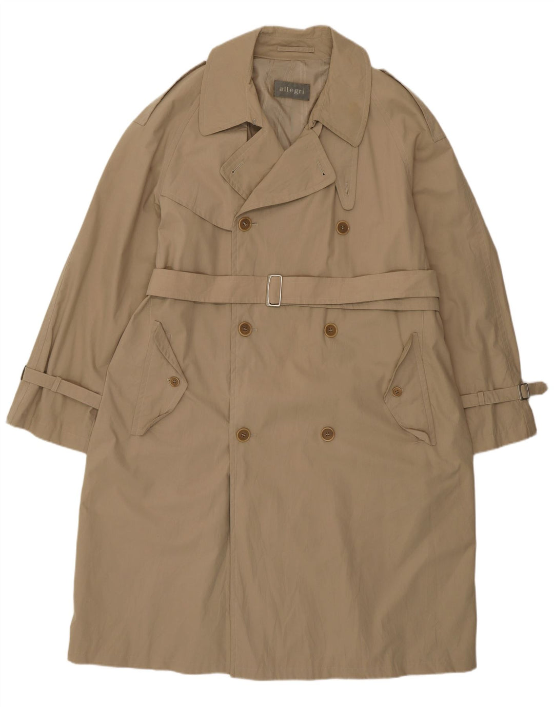 Allegri Herre Trench Coat IT 50 Stor Beige Bomuld