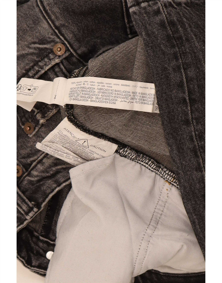 Zara Dame Straight Jeans EU 42 Large W32 L35 Grå Bomuld