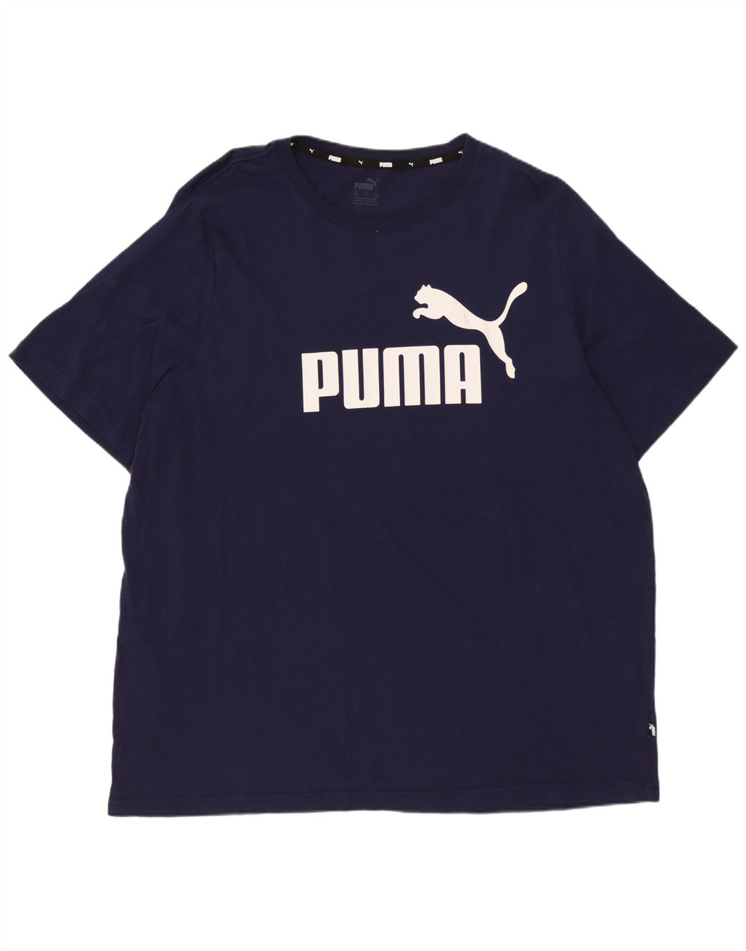 PUMA Grafisk T-shirt top til mænd 2XL marineblå