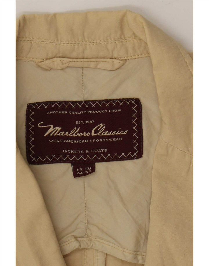 Marlboro Classics Herre 3-knaps blazerjakke EU 52 XL Beige Bomuld