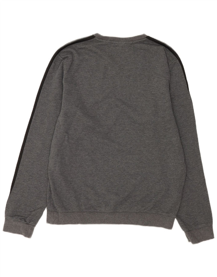 Adidas sweatshirt til mænd mellem grå bomuld