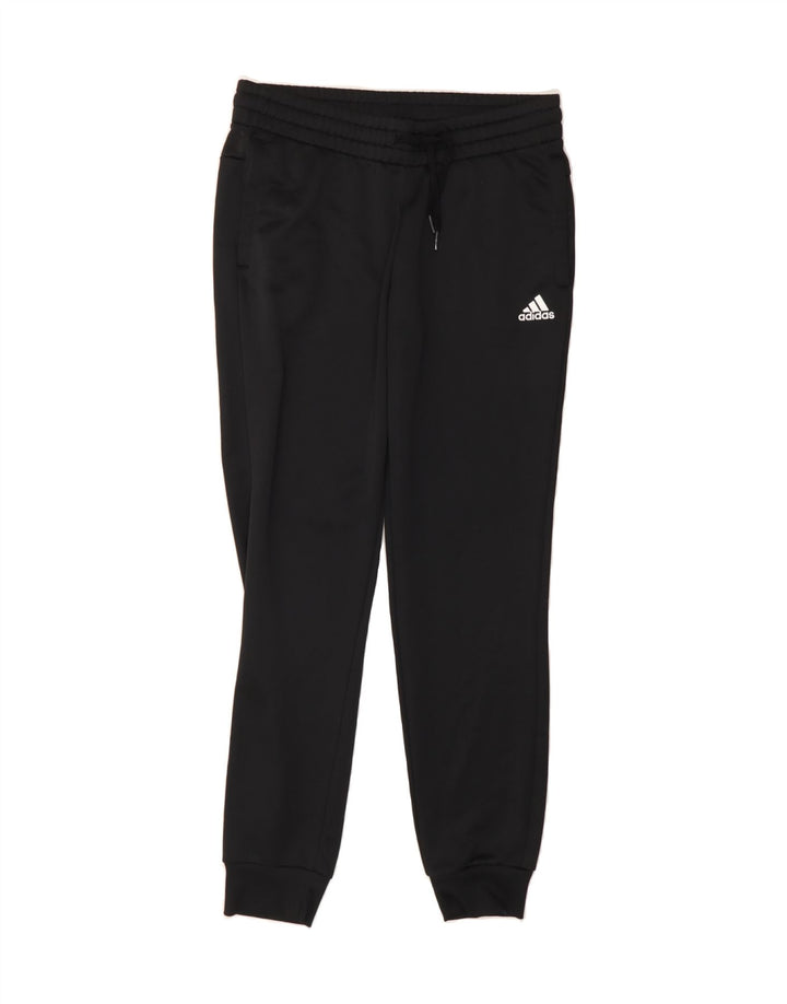 ADIDAS Womens Tracksuit Trousers Joggers UK 12/14 Medium  Black Polyester Vintage Adidas and Second-Hand Adidas from Messina Hembry 