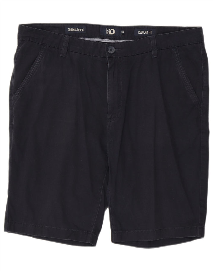 Dacks Herre Regular Fit Chino Shorts IT 56 3XL W40 Marineblå Bomuld