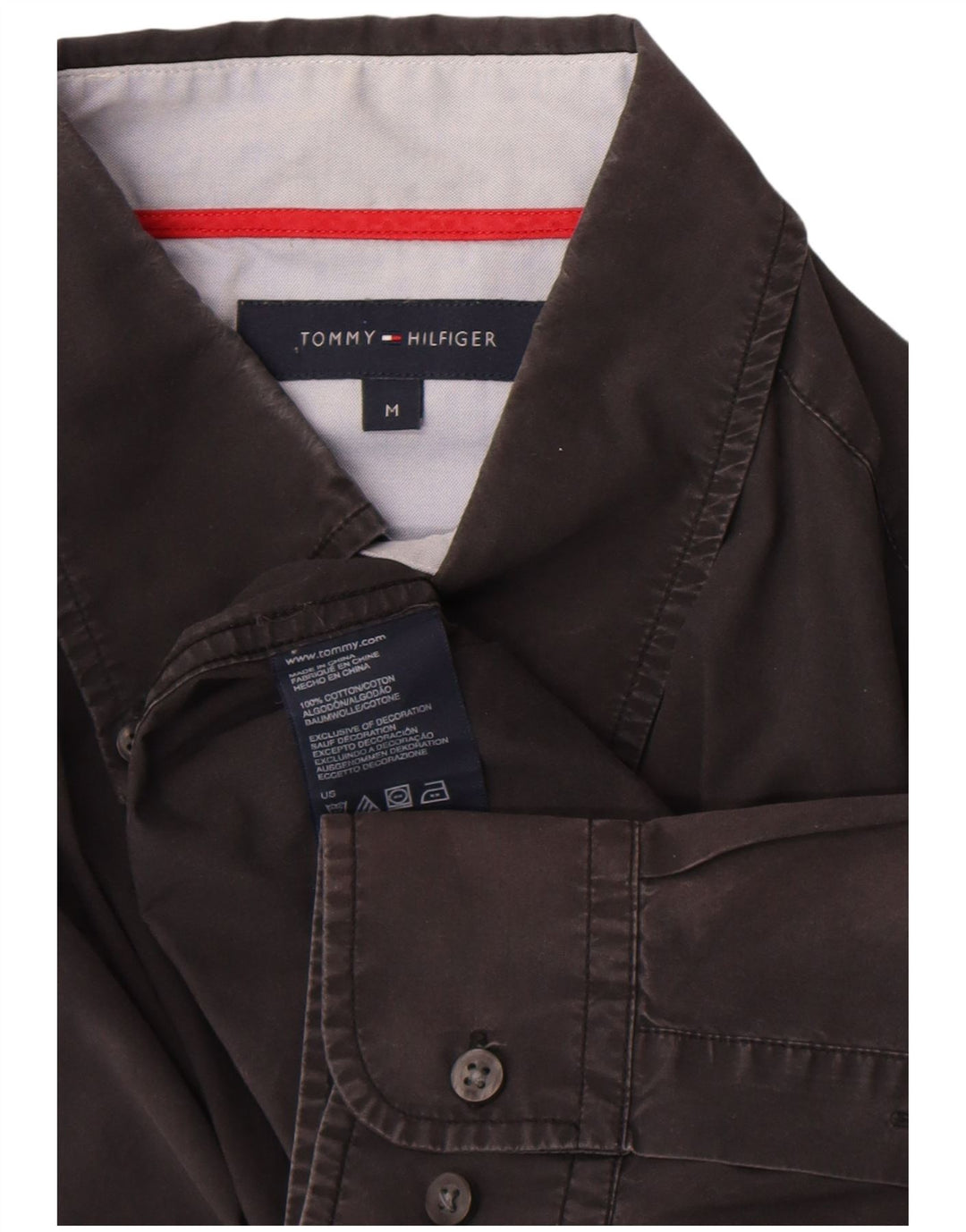 Tommy Hilfiger Herreskjorte Medium Sort Bomuld