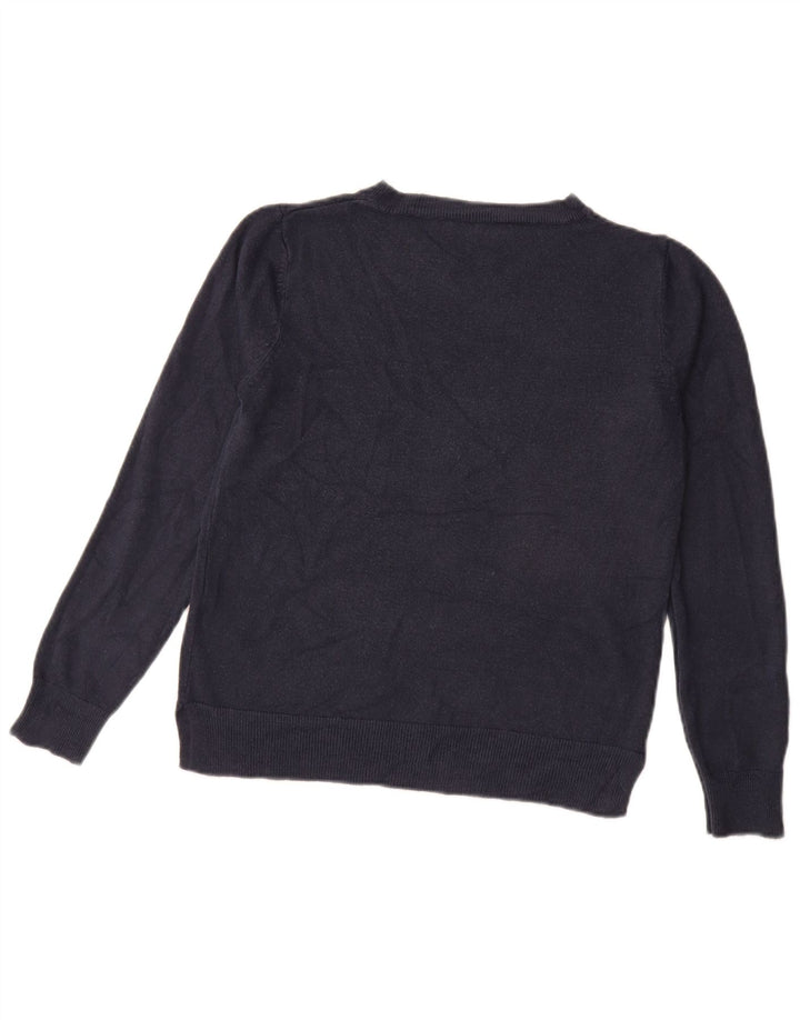 Marks & Spencer Dame sweater med rund hals DK 12 Medium Navy Blue