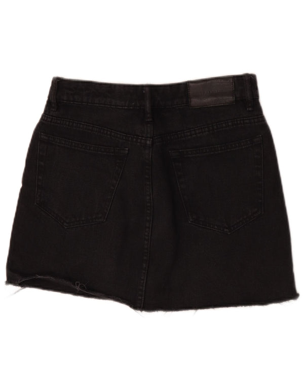 Trafaluc Dame Denim Nederdel Small W26 Sort