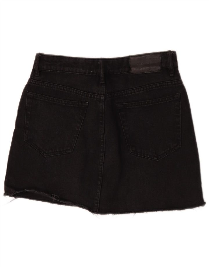 Trafaluc Dame Denim Nederdel Small W26 Sort