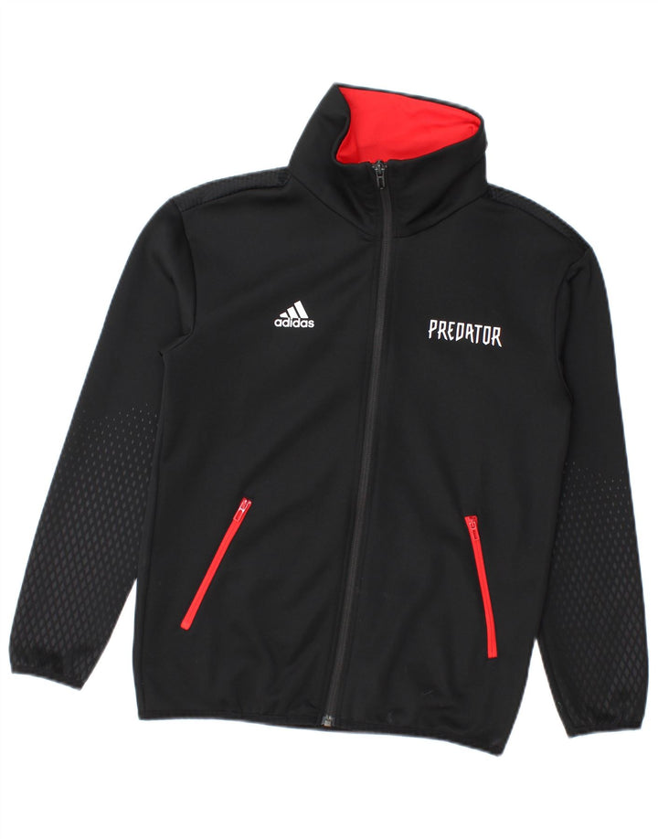 Adidas Boys Predator Graphic Tracksuit Topjakke 11-12 år Sort