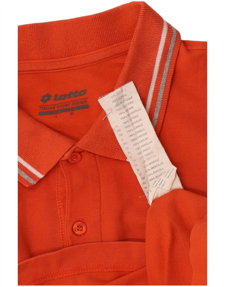 Lotto Herre Polo Shirt Stor Orange Bomuld