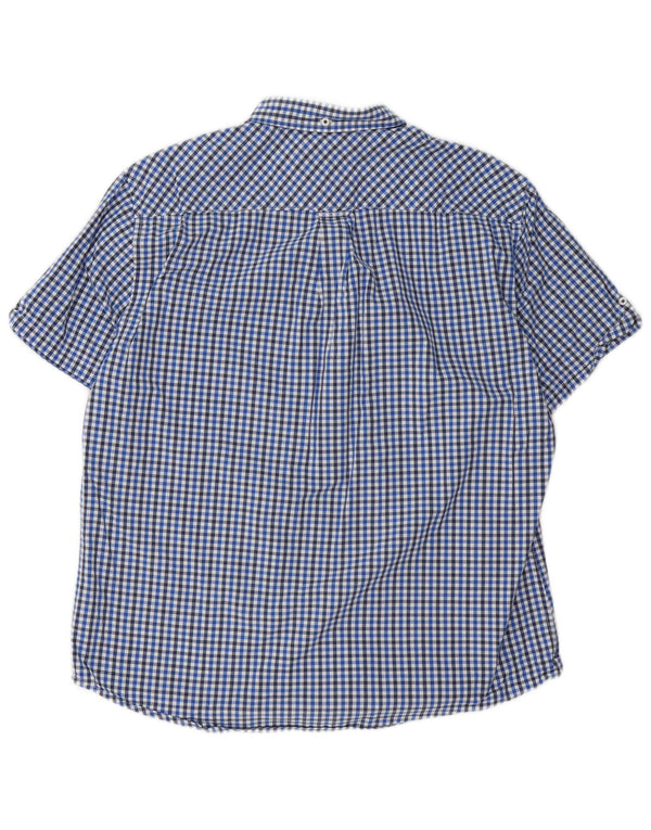 Ben Sherman Kortærmet Herreskjorte XL Blå Gingham Bomuld