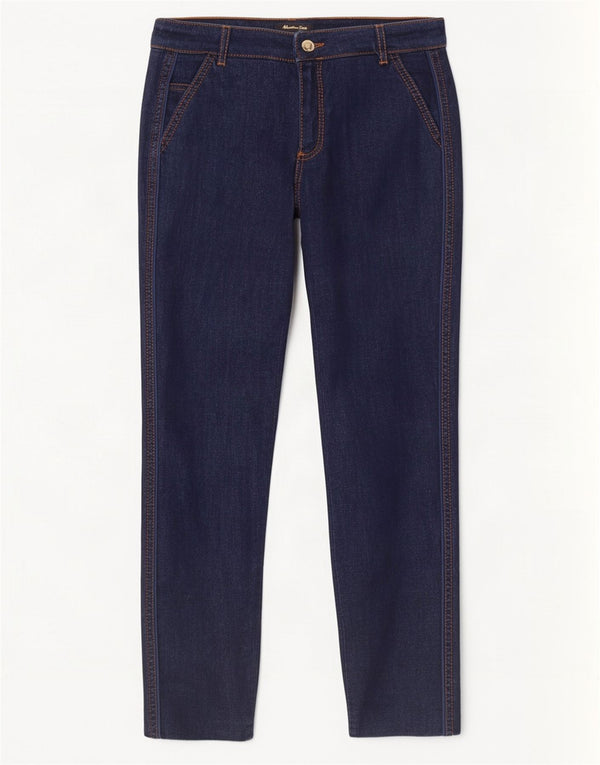 Massimo Dutti Dame Skinny Jeans EU 36 XS W26 L30 Marineblå Bomuld