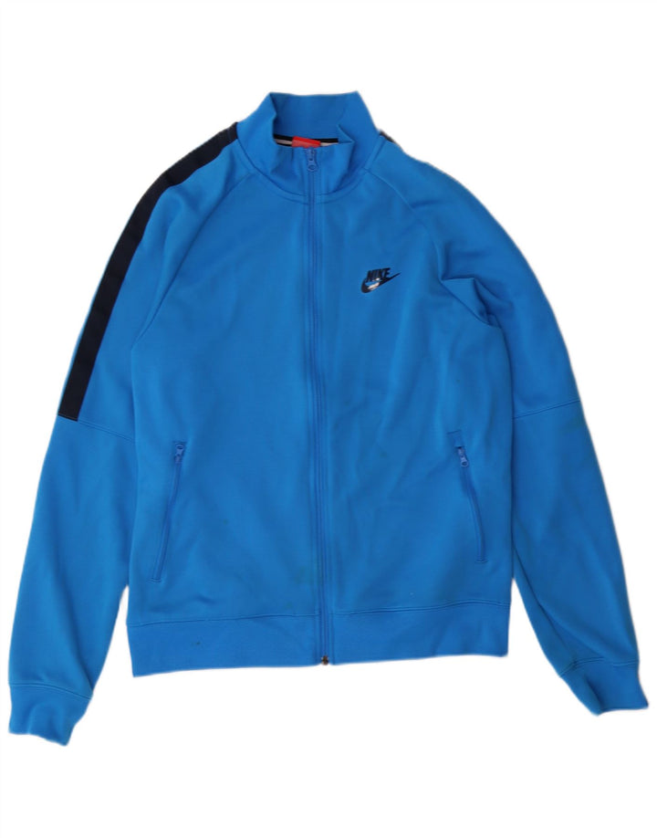 Nike træningsdragt til mænd, topjakke mellemblå polyester