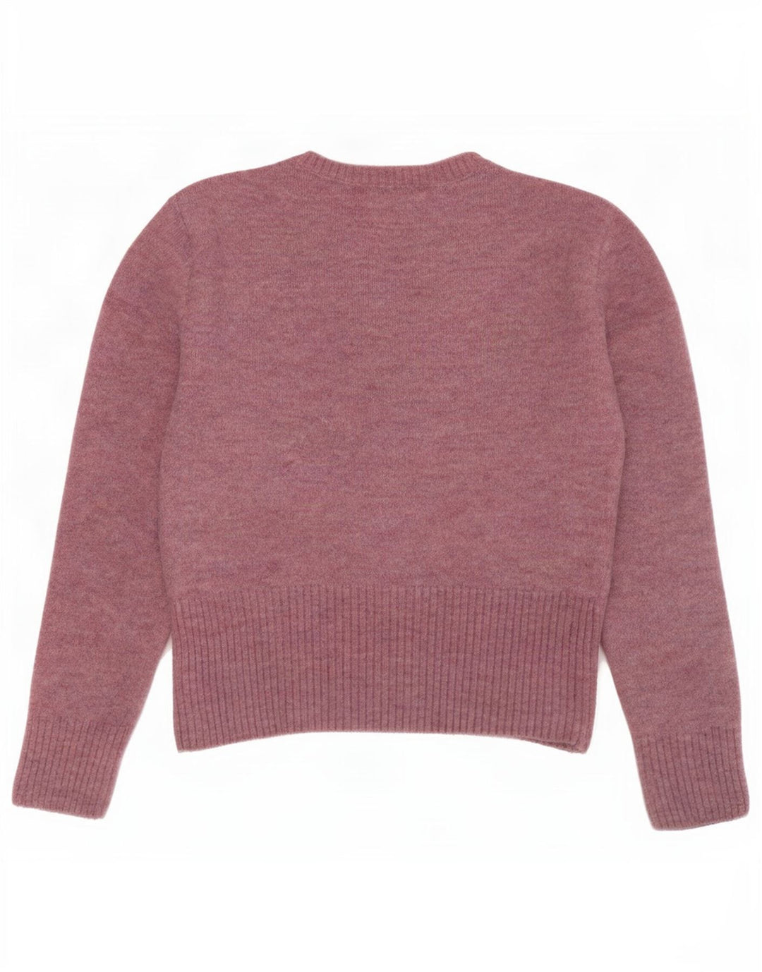 Zara Dame Boat Neck Jumper Sweater UK 12 Medium Pink Nylon