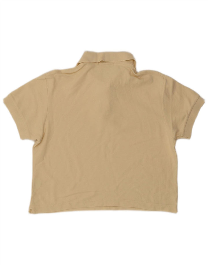 FILA Dame Crop Polo Shirt IT 50 XL Gul