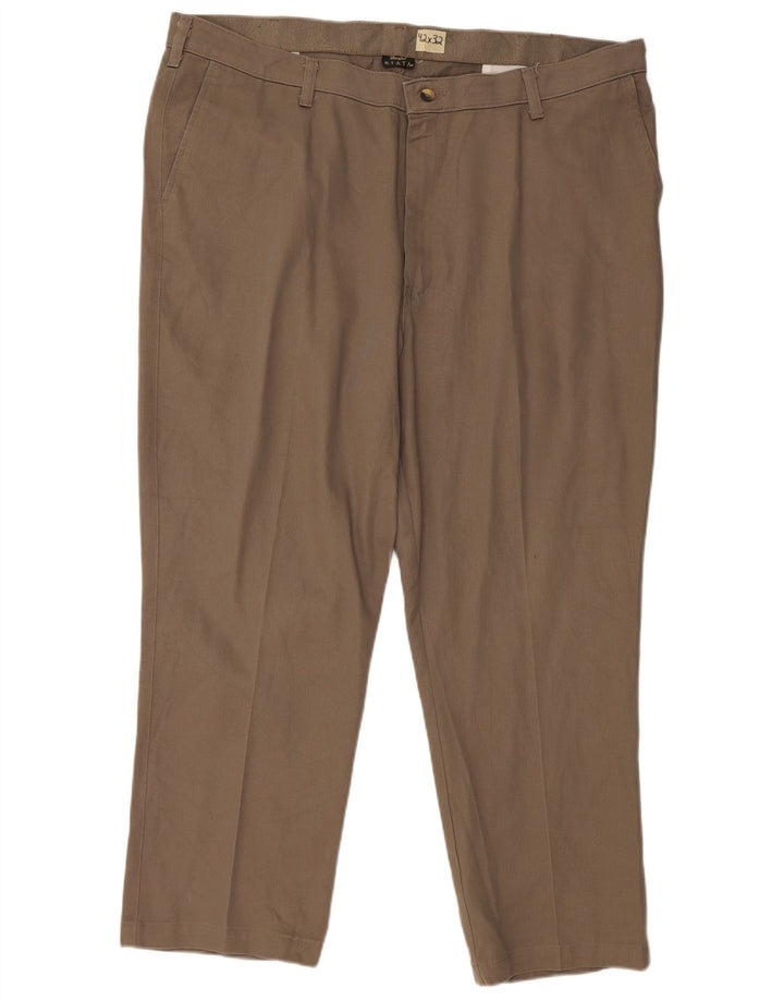 WRANGLER Herre Riata Straight Chino Bukser W42 L32 Beige Bomuld