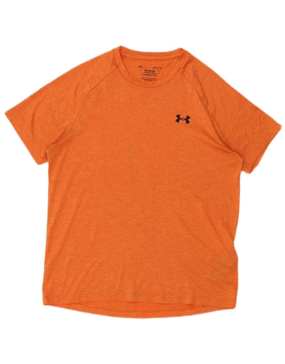Under Armour Herre The Tech Tee T-Shirt Top Lille Orange Polyester