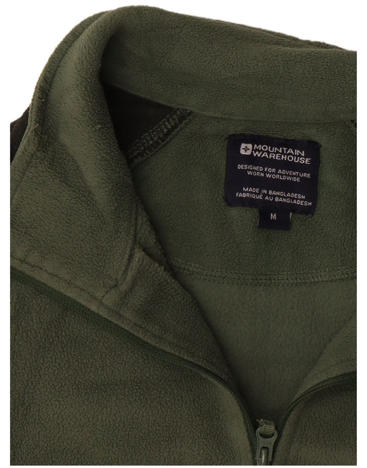 Mountain Warehouse Fleece Jumper med lynlås til mænd Medium Grøn Colourblock