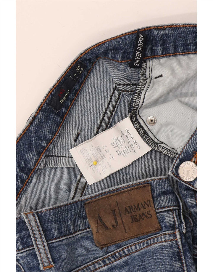 Armani Herre J45 Regular Straight Jeans W38 L34 Blå Bomuld