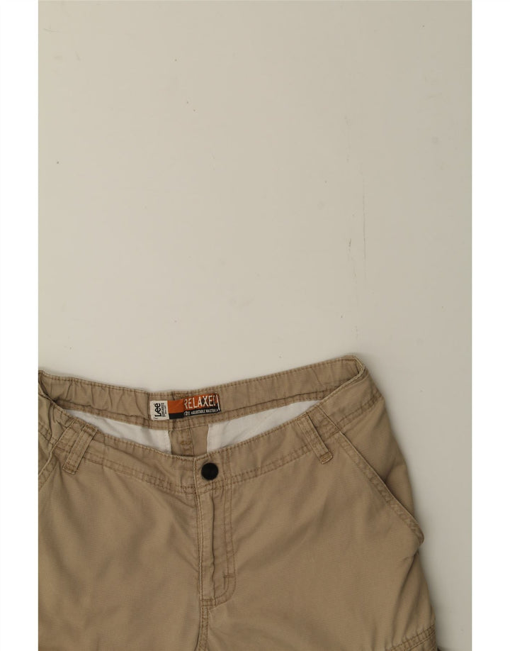 LEE Mens Dungarees Relaxed Fit Cargo Shorts W32 Medium  Beige Cotton Vintage Lee and Second-Hand Lee from Messina Hembry 