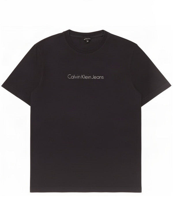Calvin Klein Jeans Mens Graphic T-Shirt Top Medium Black