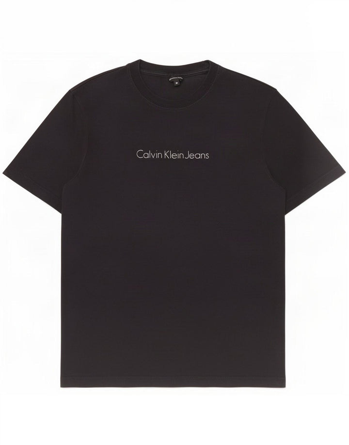 Calvin Klein Jeans Herre grafisk T-shirt Top Medium Sort