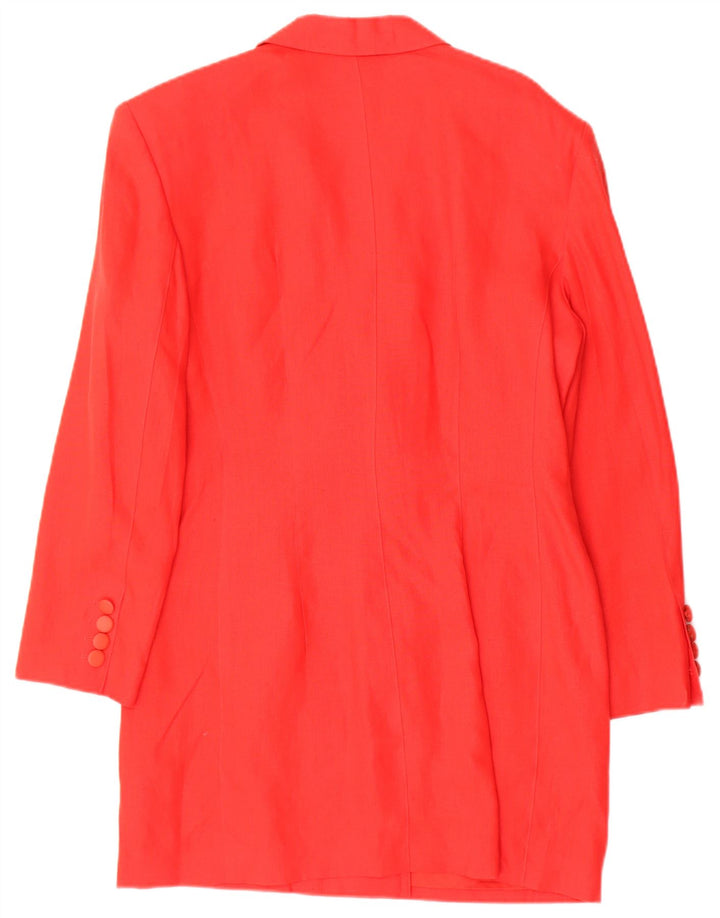 TRIXI SCHOBER Womens Longline Blazer Jacket UK 14 Large  Red
