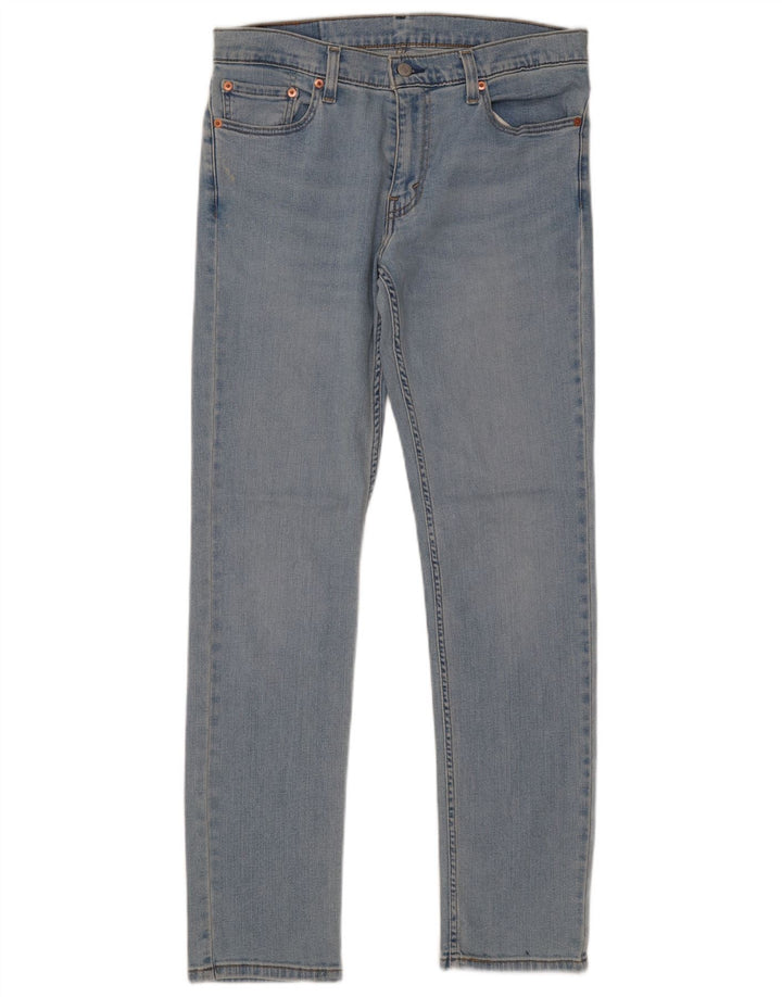 LEVI'S Dame 511 Slim Jeans W32 L32 Blå Bomuld