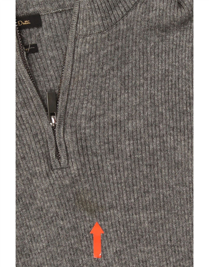 Massimo Dutti Dame Jumper Kjole UK 8 Lille Grå Lyocell