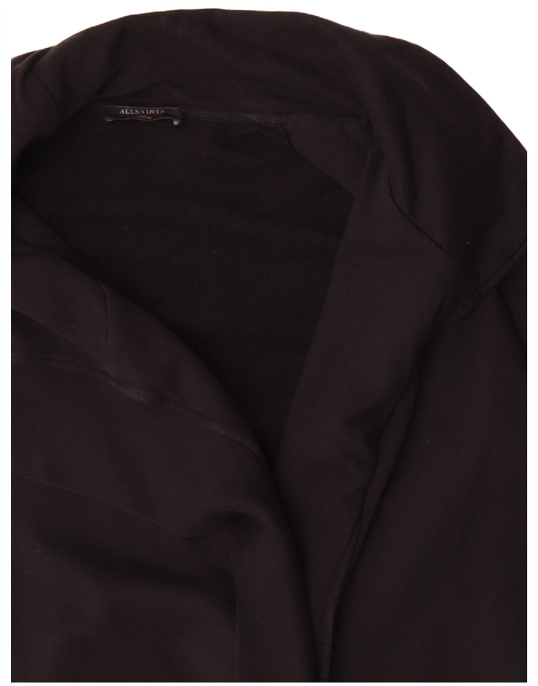 ALL SAINTS Dame Oversized Longline Cardigan Sweater UK 14 Medium Black