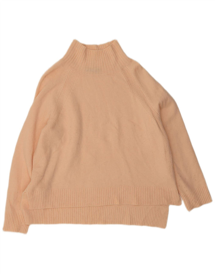 Marks & Spencer Dame Turtle Neck Jumper Sweater UK 16 Large Pink