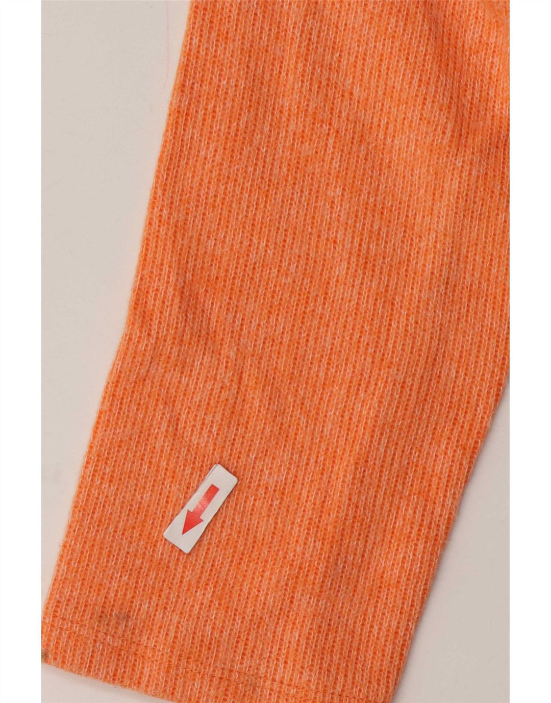 Zara Womens Crop Oversized Top Langærmet UK 10 Small Orange Polyester