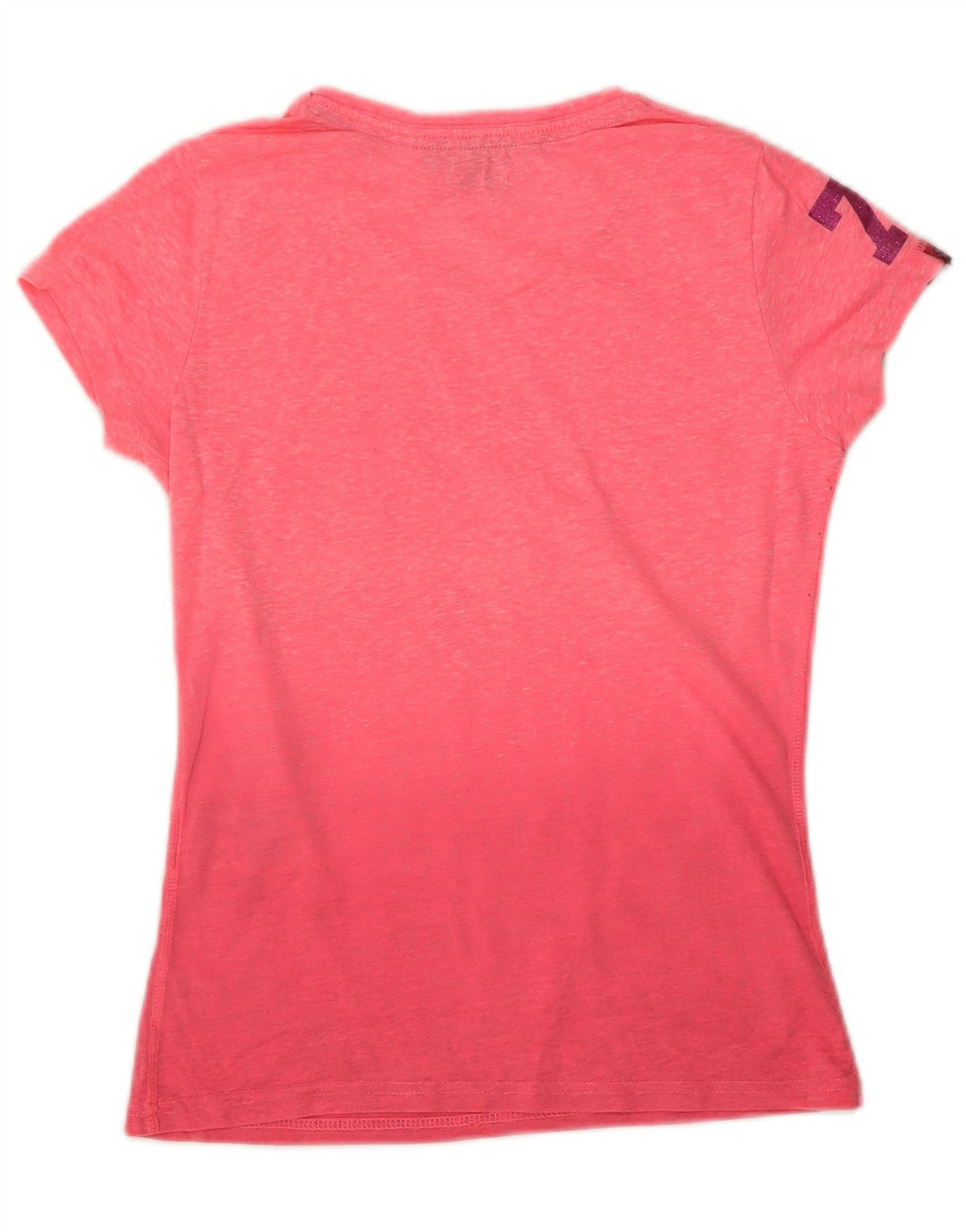 Superdry Grafisk T-shirt top til kvinder UK 8 Small Pink Tie Dye Polyester