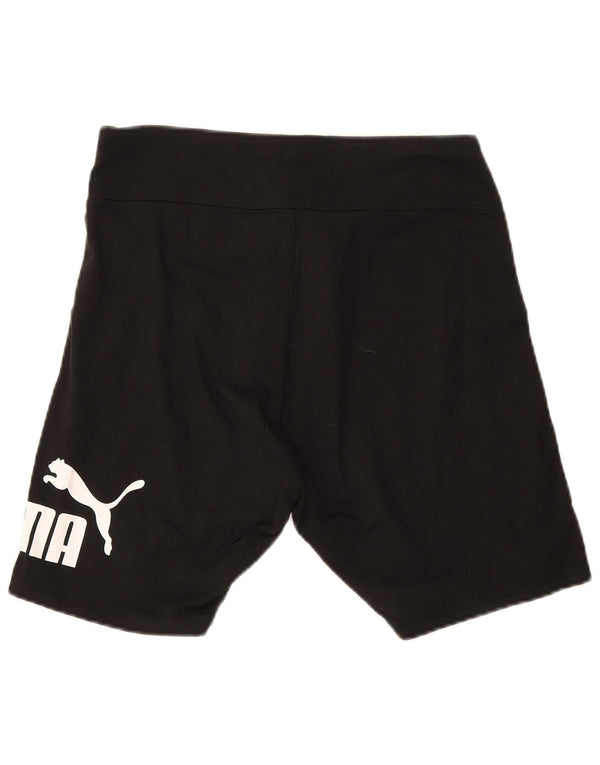 Puma Graphic Sports Shorts til kvinder UK 14 Large Black Bomuld