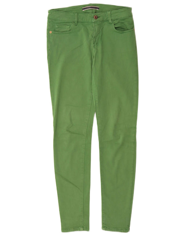 MASSIMO DUTTI Dame Skinny Casual Bukser EU 38 Small W28 L29 Grøn