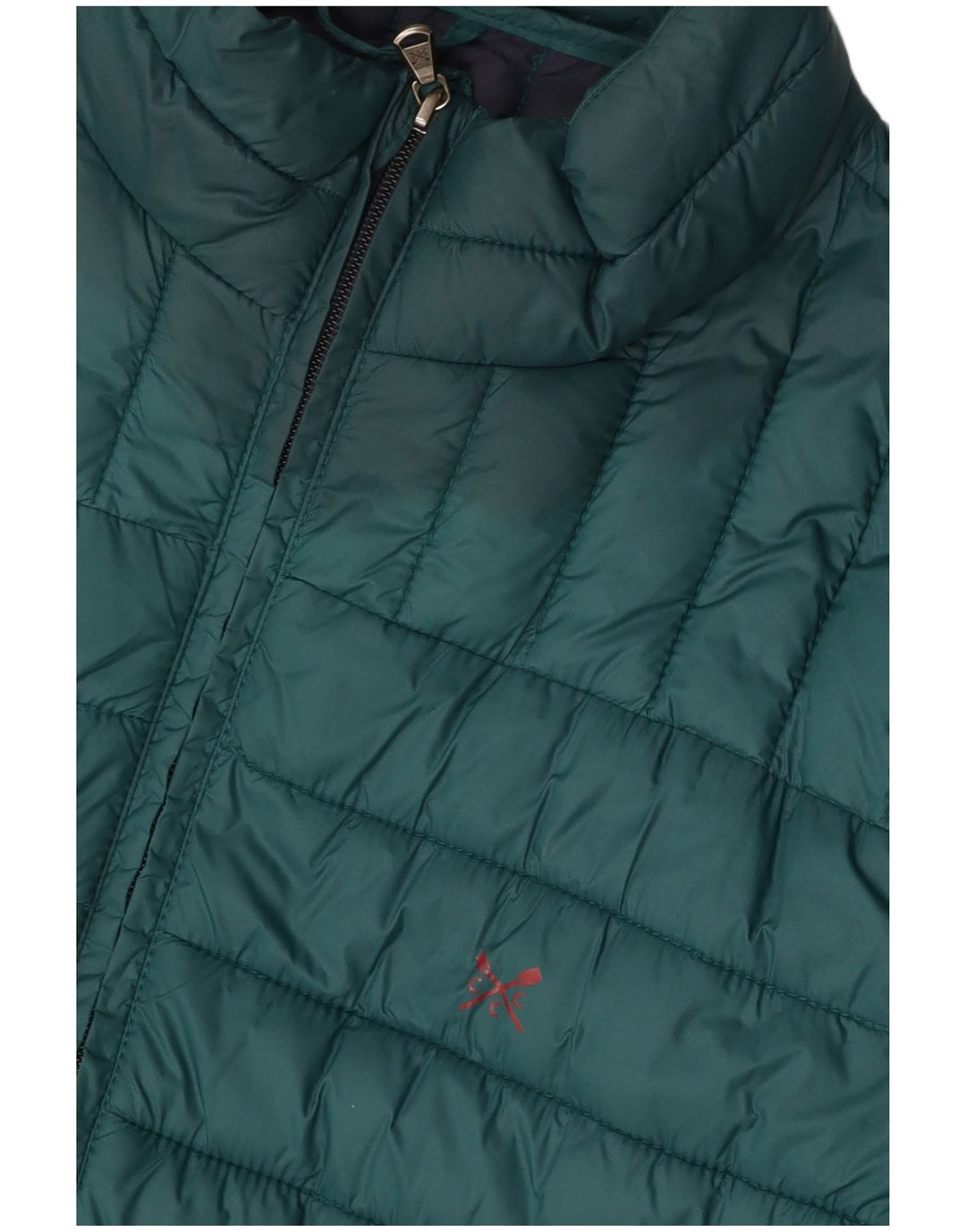 CREW CLOTHING Herre polstret jakke UK 40 Stor grøn nylon