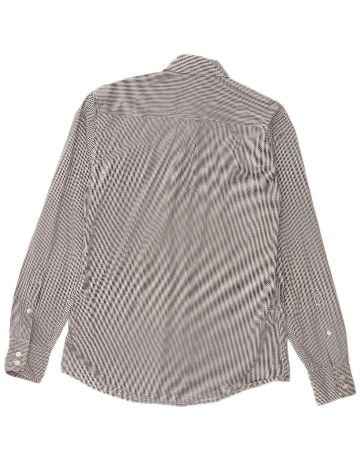 Hugo Boss Herre Regular Fit skjorte Medium Sort Geometrisk Bomuld