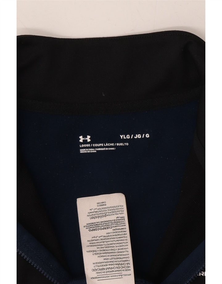 UNDER ARMOUR Boys Tracksuit Top Jacket 11-12 Years Large  Navy Blue Vintage Under Armour and Second-Hand Under Armour from Messina Hembry 