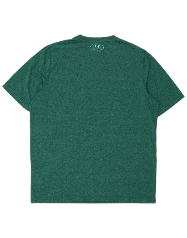 Under Armour Herre løs T-shirt Top Medium Grøn Flecked