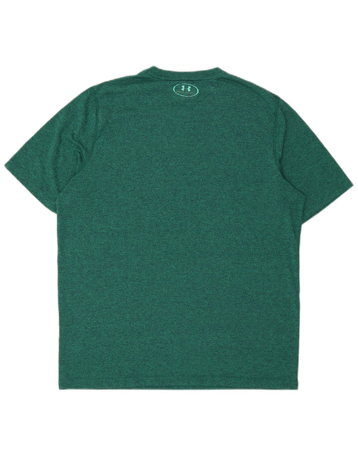 Under Armour Herre løs T-shirt Top Medium Grøn Flecked