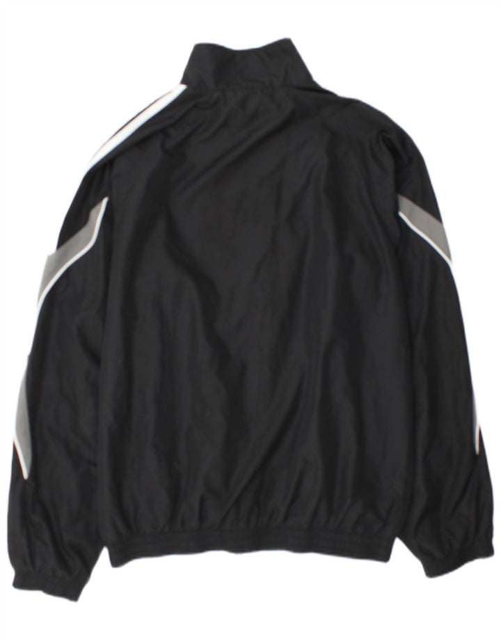 Adidas Træningsdragt til mænd Topjakke UK 36/38 Small Black Colourblock Polyester