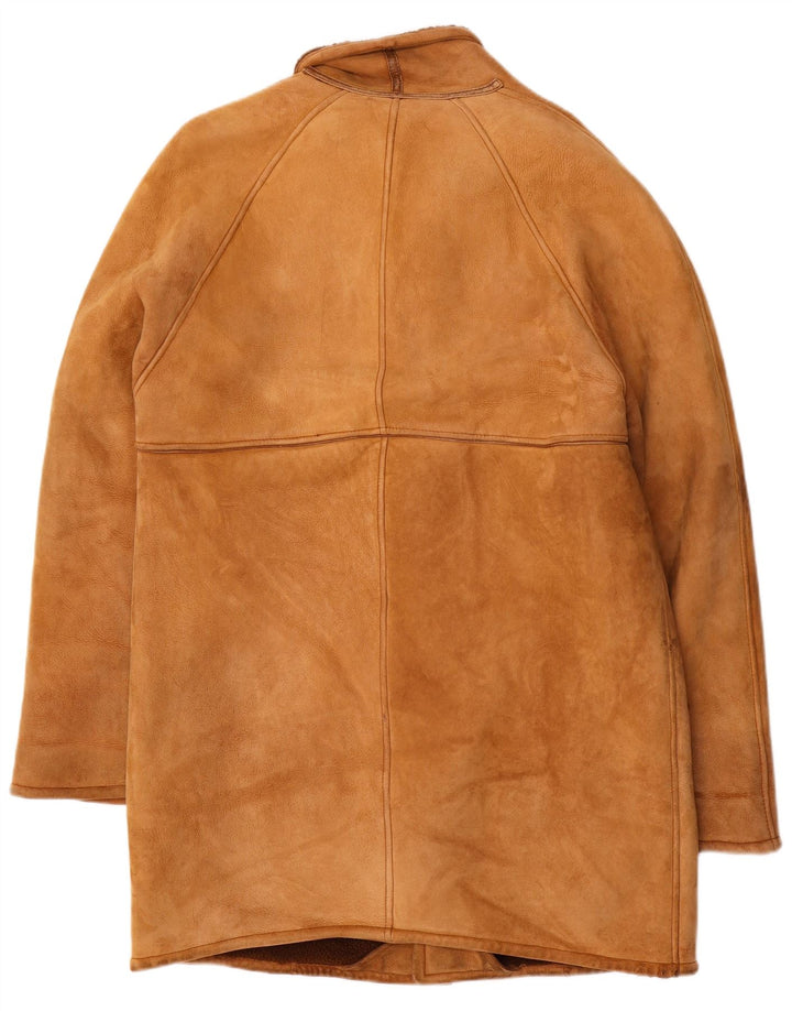 Vintage Herre Shearling Jacket UK 38 Medium Brown