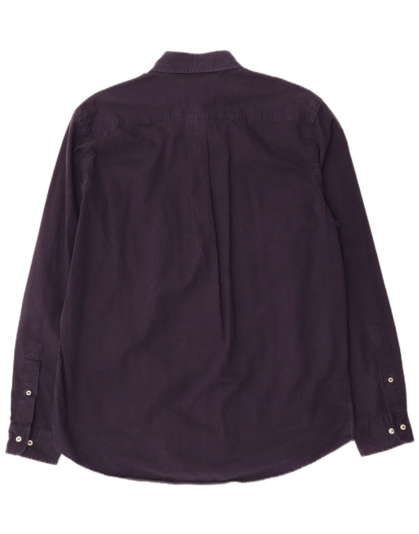 Murphy & Nye Herre Sailwear Shirt Large Navy Blue Cotton