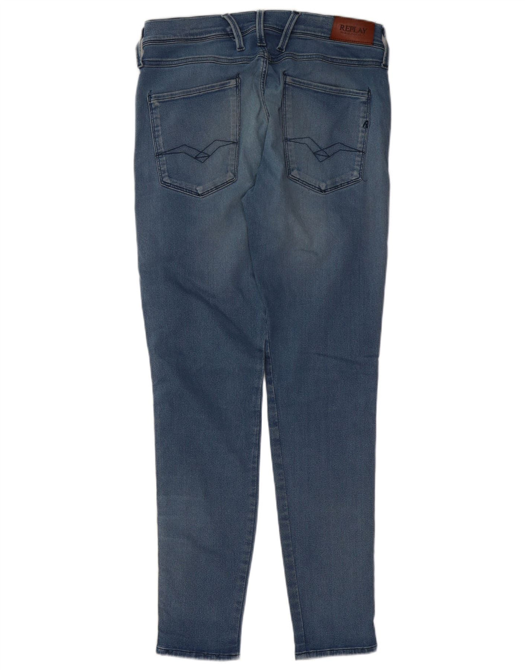 REPLAY Herre Anbass Slim Jeans W32 L30 Blå Bomuld