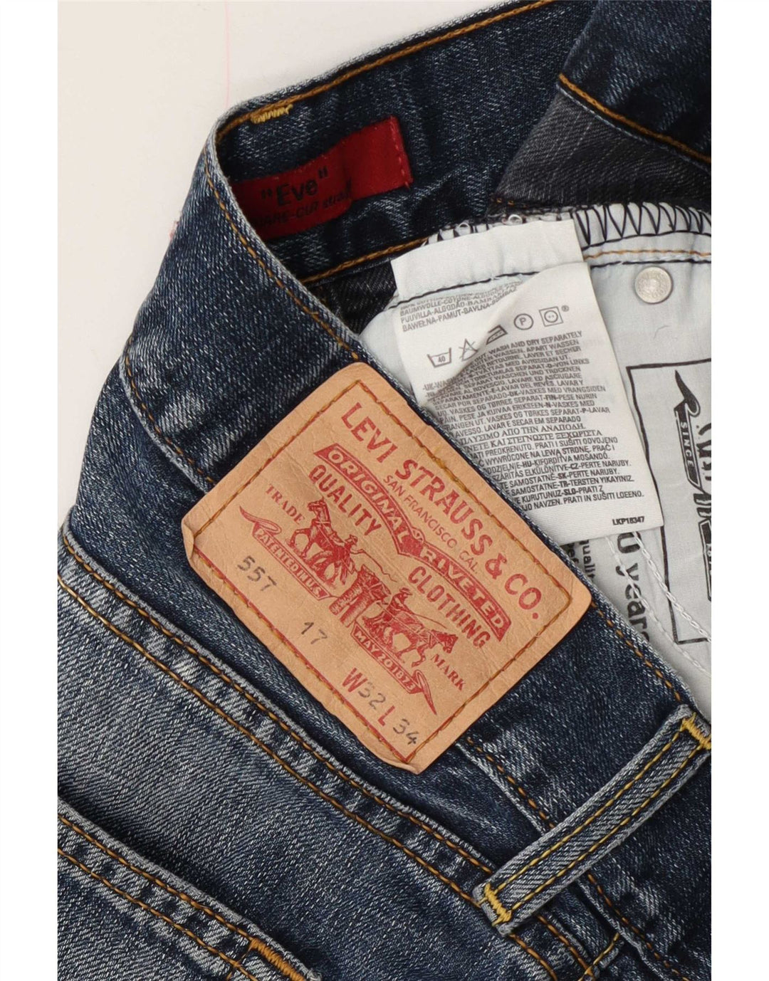Levi's Womens 557 denimshorts W32 Large Blue Bomuld