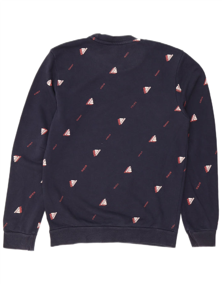 ADIDAS grafisk sweatshirt til mænd, lille marineblå