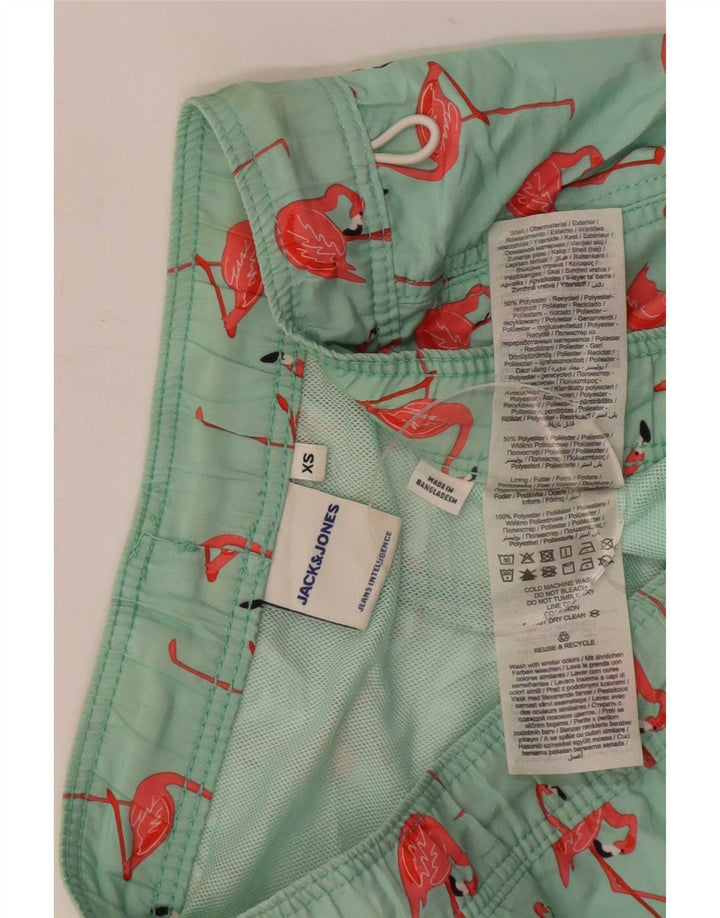 Jack & Jones Herre grafiske svømmeshorts XS Grøn polyester