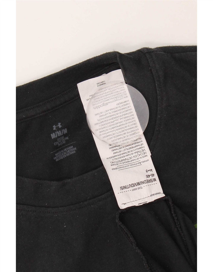 Under Armour Herre grafisk T-shirt Top Medium Sort Bomuld