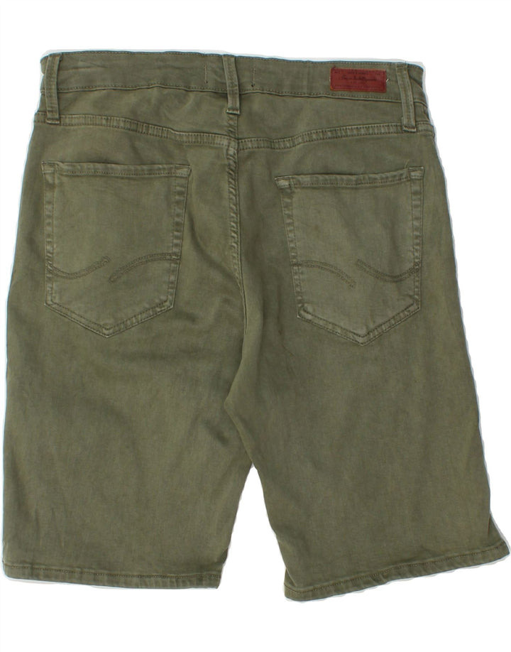 JACK & JONES Mens Casual Shorts Medium W30 Green Cotton Vintage Jack & Jones and Second-Hand Jack & Jones from Messina Hembry 